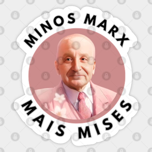 Minos Marx, Mais Mises! Sticker by Desert Owl Designs